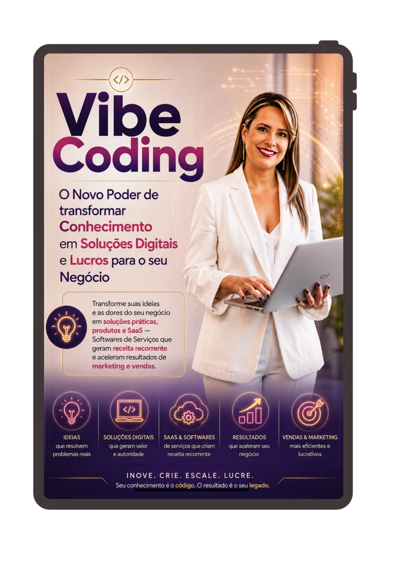 eBook Vibe Coding · o novo poder de transformar conhecimento em soluções digitais