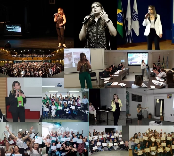 Thayane Fidelis palestrando para empresas e SEBRAE